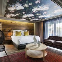 Stretch stropy v spálni: 60 moderných možností, fotografia v interiéri-26