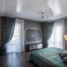 Tavane întinse în dormitor: 60 de opțiuni moderne, fotografie în interior-21