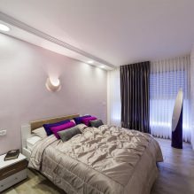 Stretch stropy v spálni: 60 moderných možností, fotografia v interiéri-4