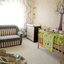 Triar un fons de pantalla per a una habitació infantil: 77 fotos i idees modernes-2