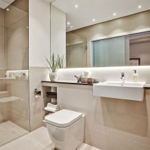 Kylpyhuoneen sisustus moderniin tyyliin: 60 parasta valokuvaa ja ideota suunnitteluun-8