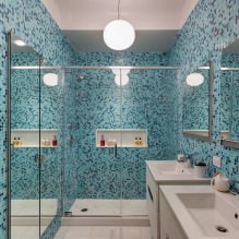 Mūsdienīgs vannas istabas interjers: 60 labākās fotogrāfijas un dizaina idejas-7