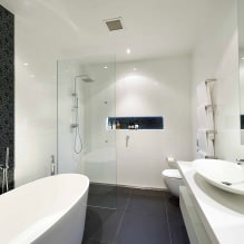 Bahagian dalam bilik mandi dengan gaya moden: 60 foto dan idea terbaik untuk reka bentuk-10