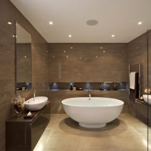 Bahagian dalam bilik mandi dengan gaya moden: 60 foto dan idea terbaik untuk reka bentuk-18