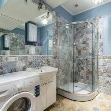 Εσωτερικό μπάνιο σε μοντέρνο στιλ: 60 καλύτερες φωτογραφίες και ιδέες για το σχεδιασμό-17