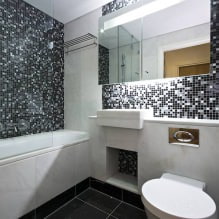 Εσωτερικό μπάνιο σε μοντέρνο στιλ: 60 καλύτερες φωτογραφίες και ιδέες για το σχεδιασμό-13