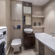 Kylpyhuoneen sisustus moderniin tyyliin: 60 parasta valokuvaa ja ideota suunnitteluun-12