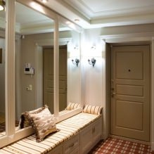 Làm thế nào đẹp để làm cho một hành lang trong một căn hộ: ý tưởng thiết kế, bố trí và sắp xếp-16
