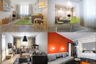 Moderne design af en et-værelses lejlighed: 13 bedste projekter
