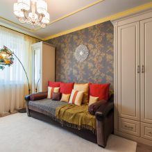 Tapeta v interiéri obývacej izby: 60 možností moderného dizajnu - 15