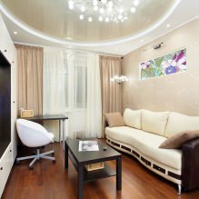 Tapeta v interiéru obývacího pokoje: 60 možností moderního designu-13