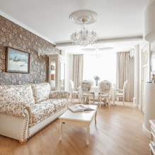 Tapeta v interiéri obývacej izby: 60 možností moderného dizajnu-5