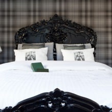 Дизайн на спалня със сив тапет: 70 най-добри снимки в интериора-13