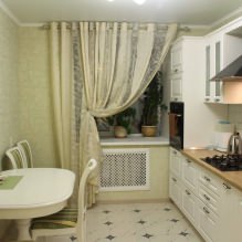 Thiết kế nhà bếp với giấy dán tường màu xanh lá cây: 55 bức ảnh hiện đại trong nội thất-11