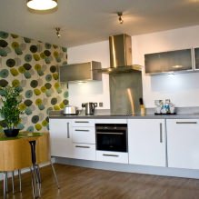 Køkkendesign med grønt tapet: 55 moderne fotos i interiøret-14