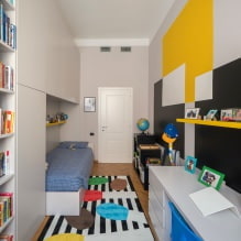 Küçük bir çocuk odasının içi: renk, stil, dekorasyon ve mobilya seçimi (70 fotoğraf) -21