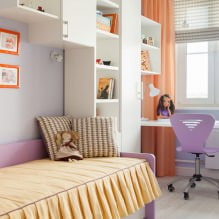 Küçük bir çocuk odasının içi: renk, stil, dekorasyon ve mobilya seçimi (70 fotoğraf) -11