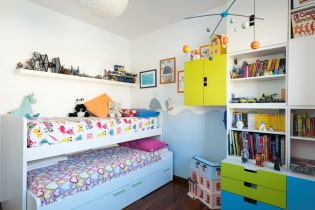 Nội thất của một vườn trẻ nhỏ: lựa chọn màu sắc, phong cách, trang trí và đồ nội thất (70 ảnh)