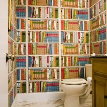 Papier peint pour la salle de bain: avantages et inconvénients, types, design, 70 photos à l'intérieur-8