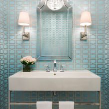 Tapet pentru baie: argumente pro și contra, tipuri, design, 70 de fotografii în interior-5