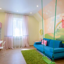 וילונות בחדר הילדים: סוגים, בחירת צבע וסגנון, 70 תמונות בפנים -4