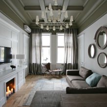 Gordijnen in de woonkamer: 70 stijlvolle foto-ideeën in het interieur-12
