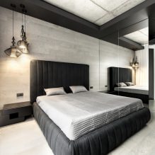 Seinäsuunnittelu makuuhuoneessa: värien valinta, viimeistelyvaihtoehdot, 130 kuvaa sisätiloissa-0