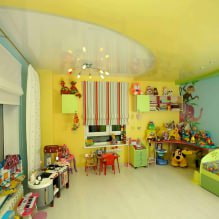 Sufit napinany w pokoju dziecięcym: 60 najlepszych zdjęć i pomysłów-11