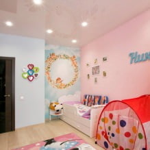 Plafond tendu dans une chambre d'enfant : 60 meilleures photos et idées-8