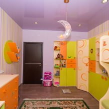 Stretch strop v detskej izbe: 60 najlepších fotografií a nápadov-7