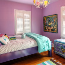 Violetinės spalvos interjeras: deriniai, kambarių apžvalga, 70 nuotraukų-13