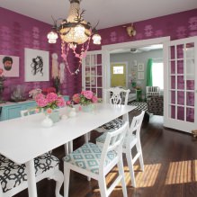 Bahagian dalam warna ungu: kombinasi, gambaran keseluruhan bilik, 70 foto-0