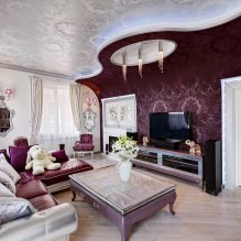 Interieur in paarse tinten: combinaties, een overzicht van de kamers, 70 foto's-8
