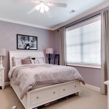 Hình nền màu tím trong nội thất: các loại, thiết kế, lựa chọn rèm cửa, 70 ảnh-7