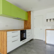 Zaļās virtuves komplekts: izvēles iespējas, kombinācija, 60 fotogrāfijas-18