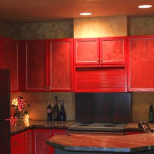 Interior da cozinha com bancada escura: características, materiais, combinações, 75 fotos-3