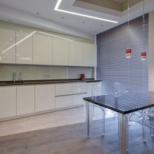 Interior de cuina amb taulell fosc: característiques, materials, combinacions, 75 fotos-22