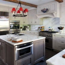 Set da cucina grigio: design, scelta della forma, materiale, stile (65 foto) -12