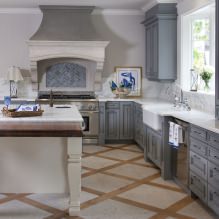 Set da cucina grigio: design, scelta della forma, materiale, stile (65 foto) -7