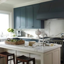 Set da cucina grigio: design, scelta della forma, materiale, stile (65 foto) -11