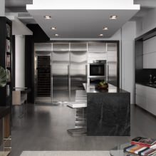 Set da cucina grigio: design, scelta della forma, materiale, stile (65 foto) -4