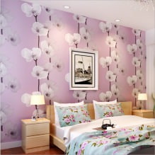 Papier peint lilas à l'intérieur: types, design, choix du style et des rideaux, combinaisons, 55 photo-0