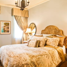 Progettazione di una stanza con tende dorate: scelta del tessuto, combinazioni, tipi di tende, 70 foto -7