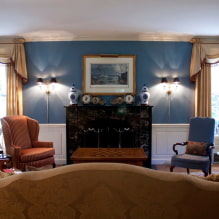 Conception d'une pièce avec des rideaux dorés: choix du tissu, combinaisons, types de rideaux, 70 photos -12