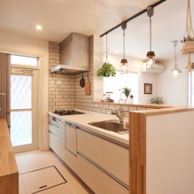 Béžová sada v interiéru kuchyně: design, styl, kombinace (60 fotografií) -4