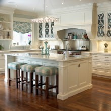 Set beige di bahagian dalam dapur: reka bentuk, gaya, kombinasi (60 foto) -1