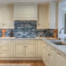Set beige di bahagian dalam dapur: reka bentuk, gaya, kombinasi (60 foto) -0