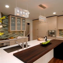 Mutfağın iç kısmındaki bej seti: tasarım, stil, kombinasyonlar (60 fotoğraf) -14