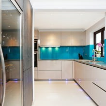 Béžová sada v interiéru kuchyně: design, styl, kombinace (60 fotografií) -13