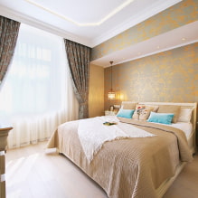 Gaišas krāsas guļamistabas interjerā: istabas dizaina iezīmes, 55 fotogrāfijas-11
